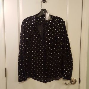 Black long sleeve blouse